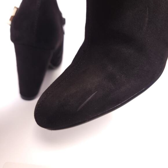 Aerosoles Black Heels Size 8.5 Effortless Shooties Gold Buckle - Picture 5 of 16